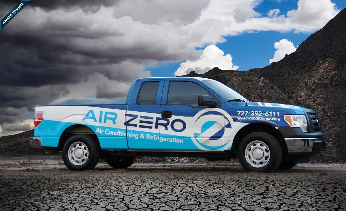 Logo Design Air Zero Air Conditioning & Refrigeration Graphic DSigns