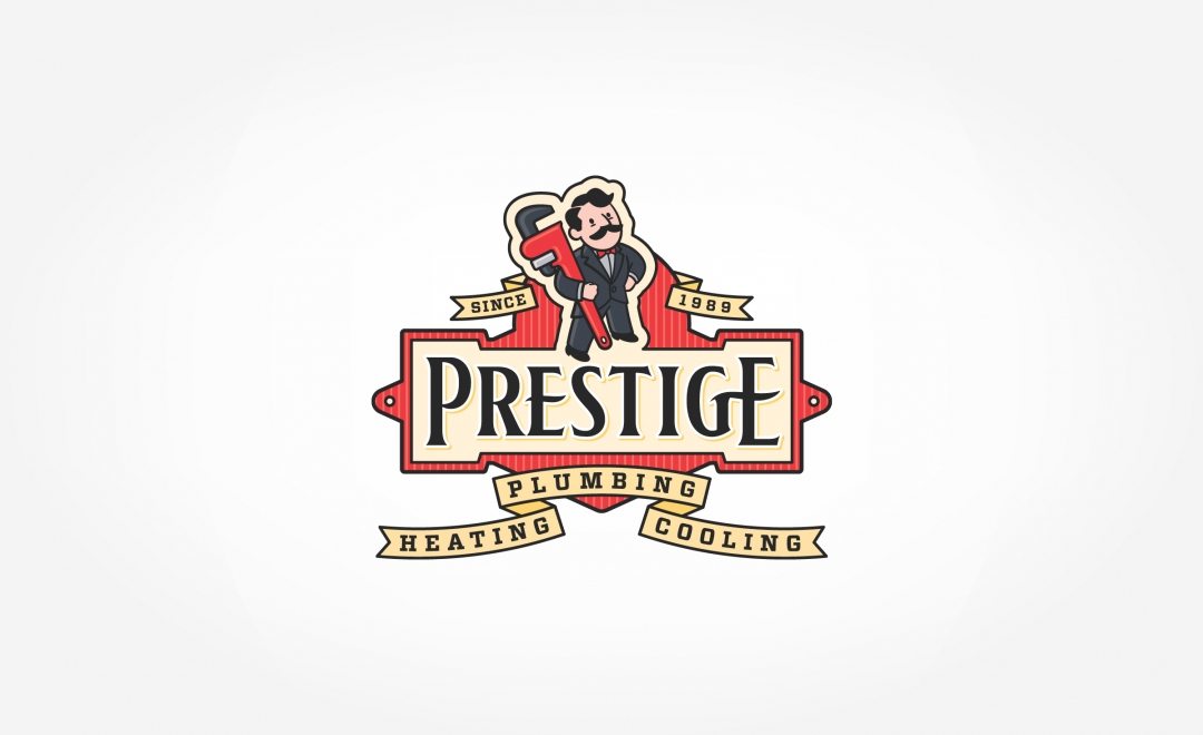 Logo and brand for a plumbing, heating and cooling contractor from North Aurora, IL.
