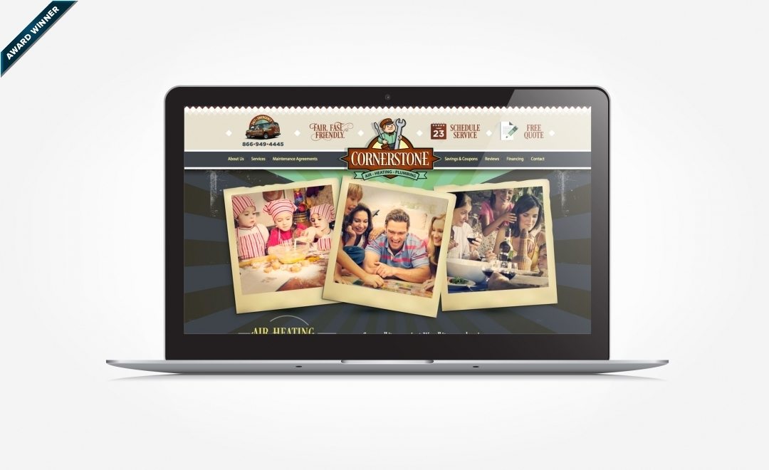 Website design and development for an HVAC and plumbing company in Florida. This is a multiple-award winning design - first winning the Graphic Design USA 2014 American Web Design Awards. In June of 2014, it was awarded Best Consumer Web Site by the NJ AD Club as well being awarded Best in Show for the Digital Media category.