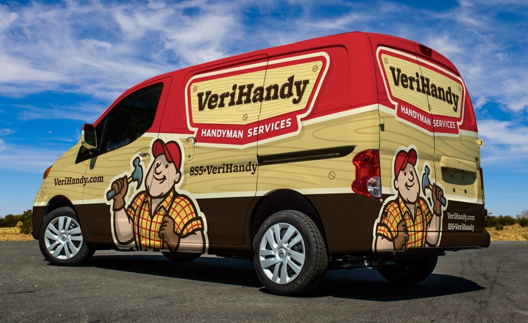 Truck wrap design and fleet branding for this NJ based handyman business.