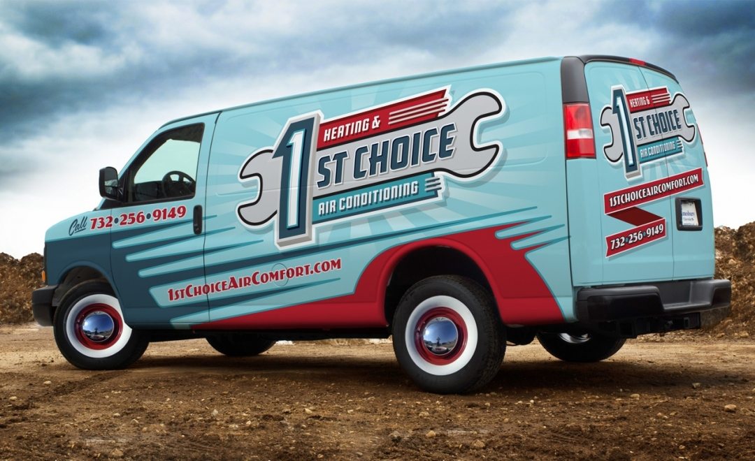 award winning truck wraps, best truck wraps, hvac truck wraps