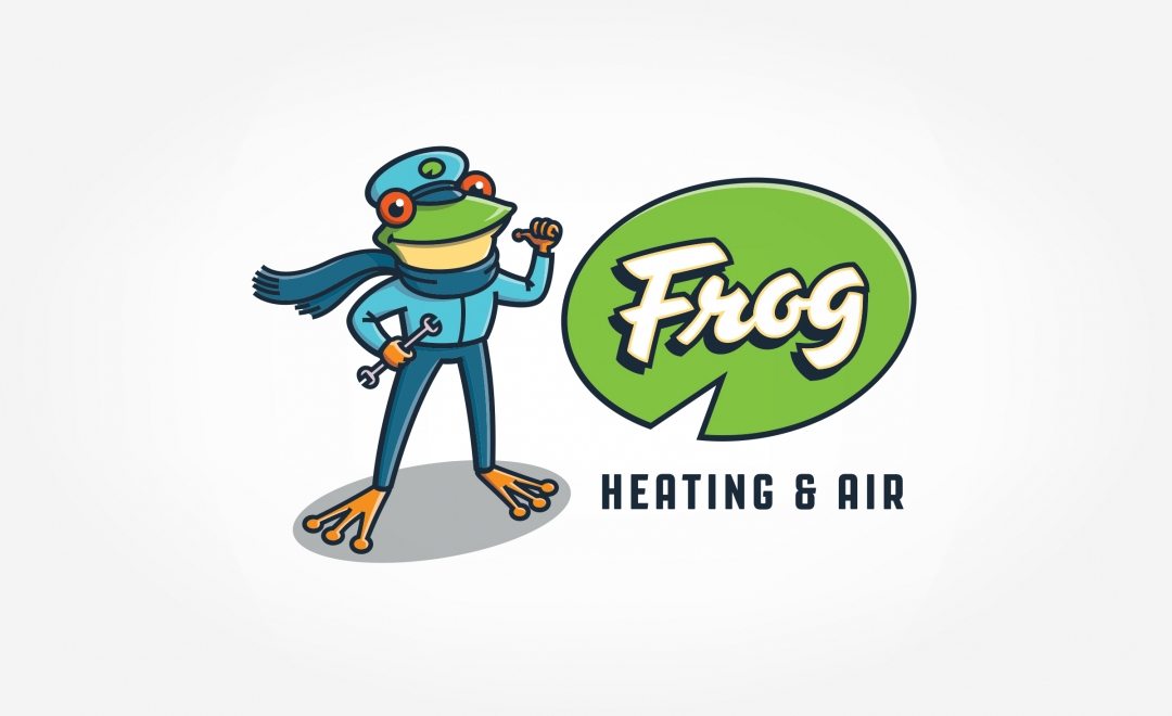 Frog Heating & Air, a Nashville-based HVAC company, is bringing comfort to your pad with this new logo design.