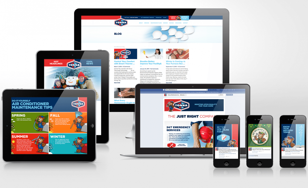 Tonna’s website design is focused on simplicity and readability, with particular attention to its responsiveness and adaptability toward different devices.