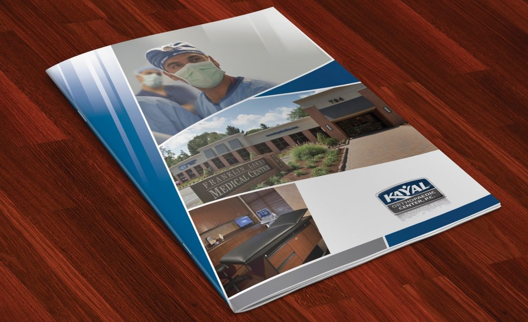 Full color multipage brochure design for Kayal Orthopaedic.