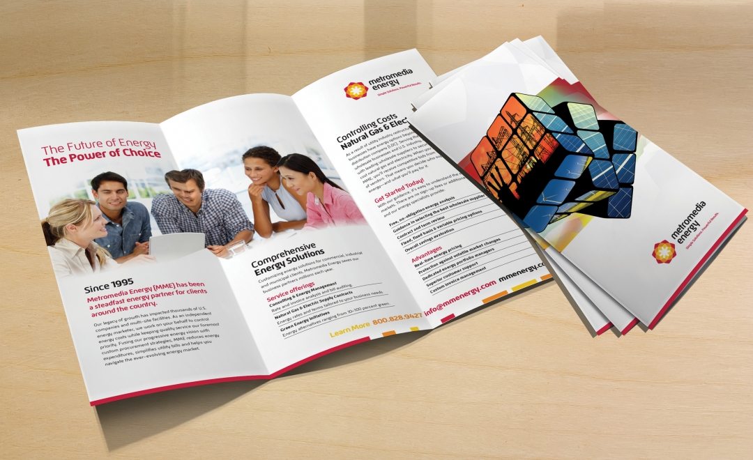 Collateral and brochure design, copywriting and printing for tri-fold