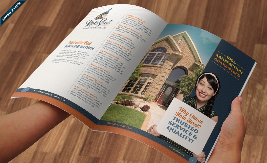 12-page brochure design, layout, copywriting and printing