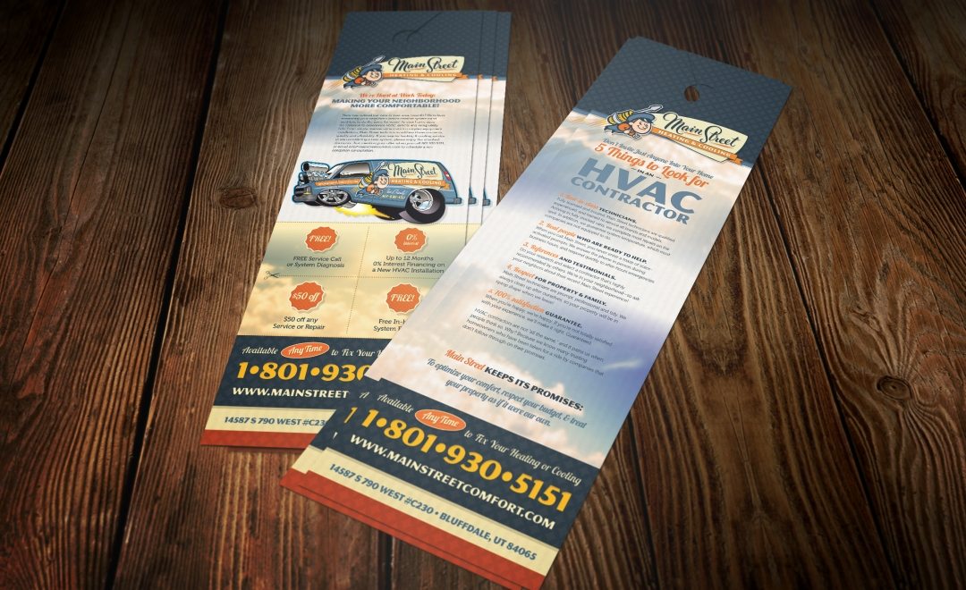 Door hanger design and printing