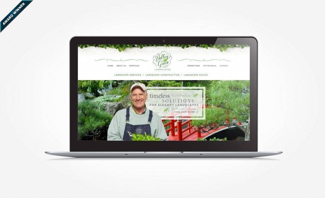Website design for a landscape firm in Massachusetts. Award winning design - Graphic Design USA 2014 American Web Design Awards & Winner of Art Directors Club of NJ Award for Website Design, Gold, 2014.