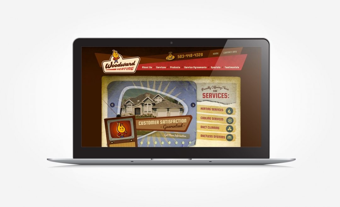 Web design for a full service HVAC contractor located in Aumsville, OR.