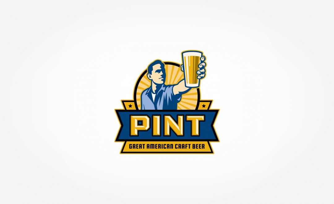 Retro logo design for craft beer bar in Hoboken, NJ.