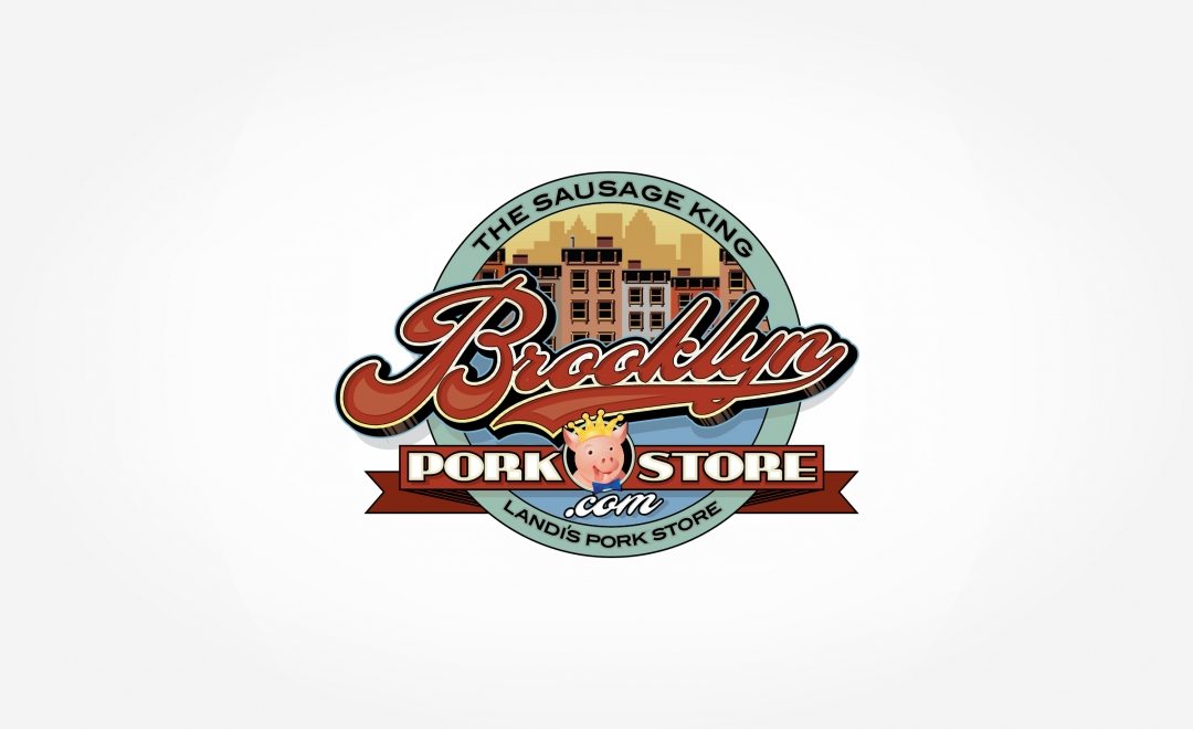 Logo design for an Italian pork store in Brooklyn, NY.