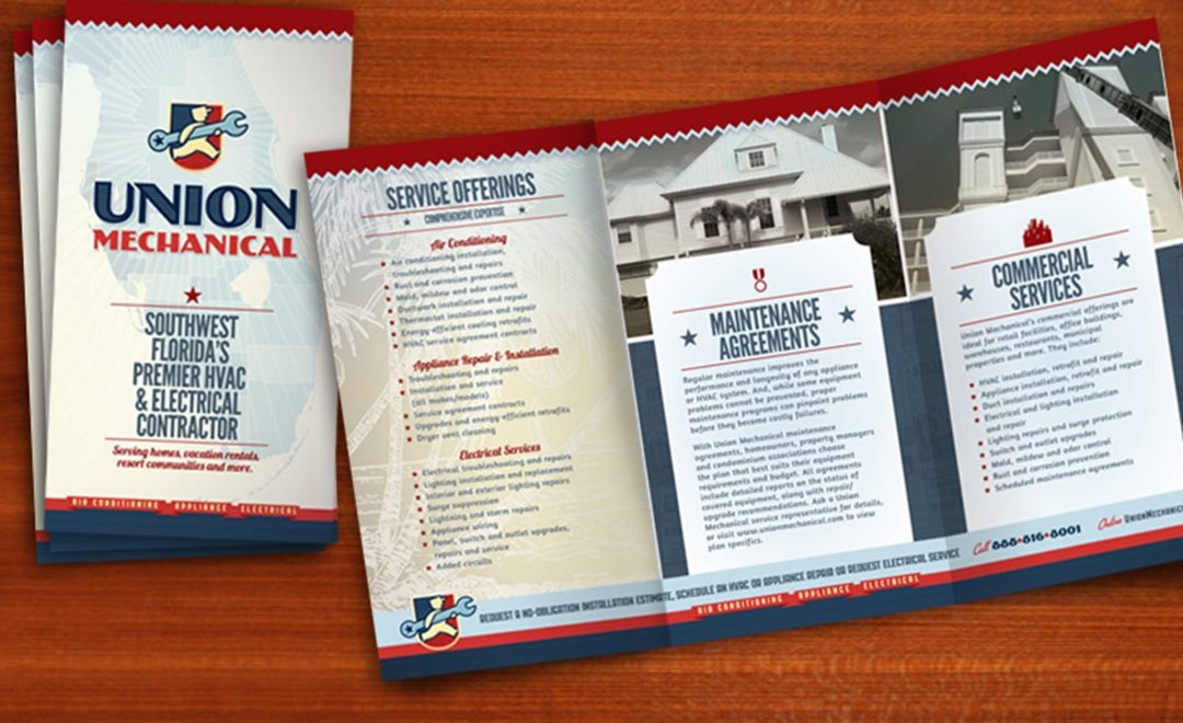 Brochure copywriting, layout, design and printing