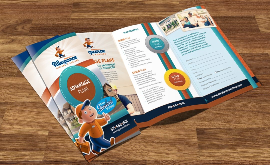 Annual Service Agreement brochure design, layout and copywriting