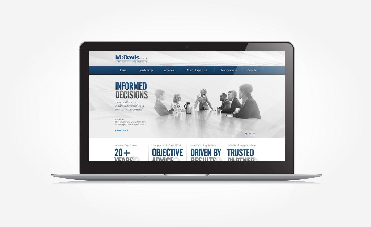 Web design for an insurance company in Mt. Arlington, NJ.