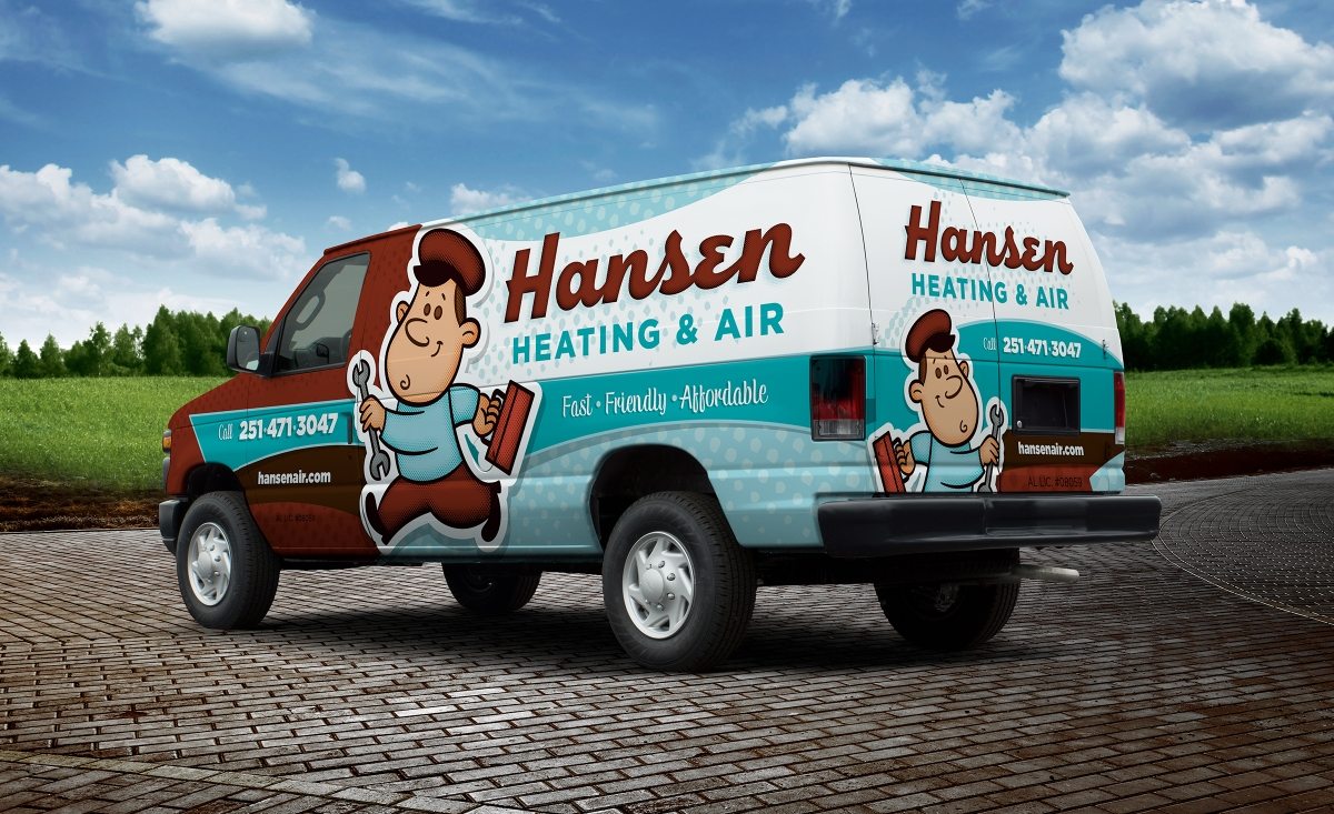 award winning truck wraps, best truck wraps, hvac truck wraps