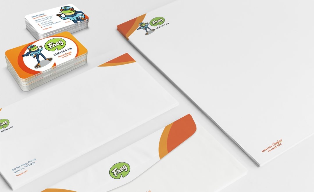 Stationery design for this Nashville-based HVAC company.